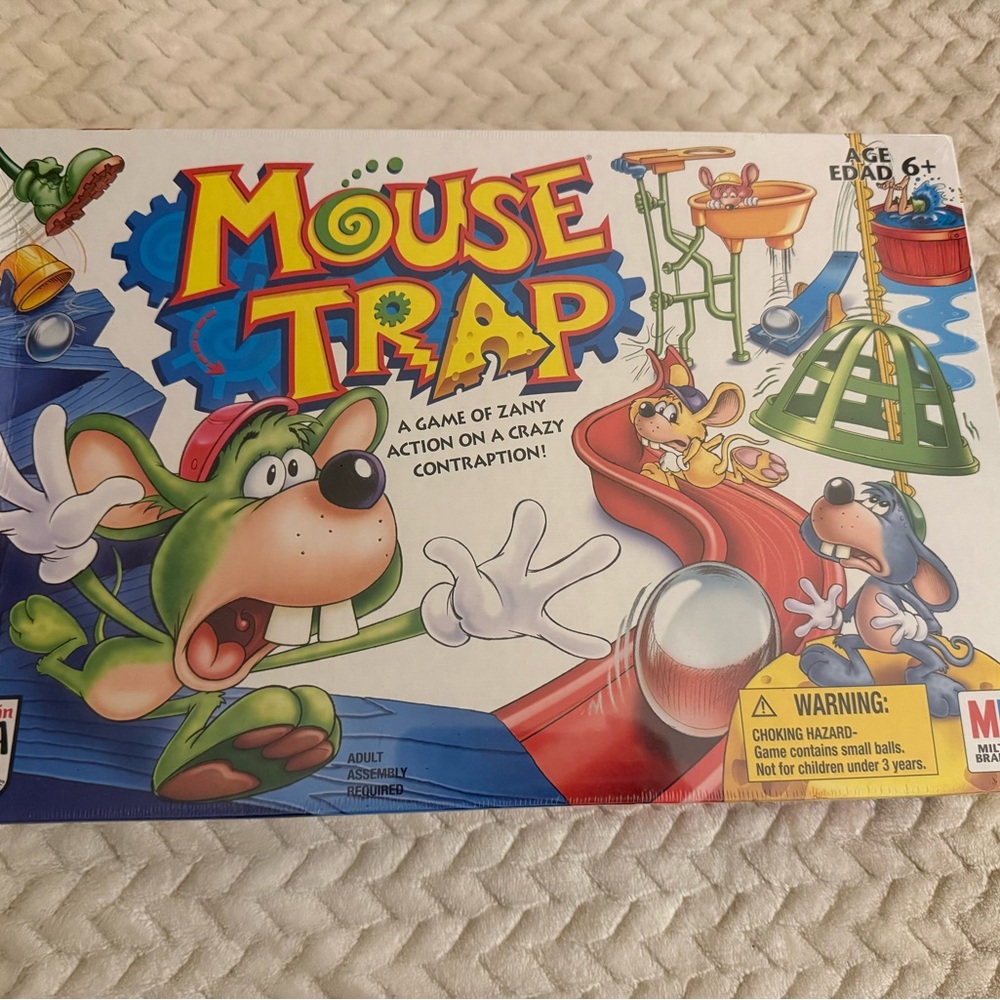 Hasbro Mouse Trap Game with Colorful Design, New in Box